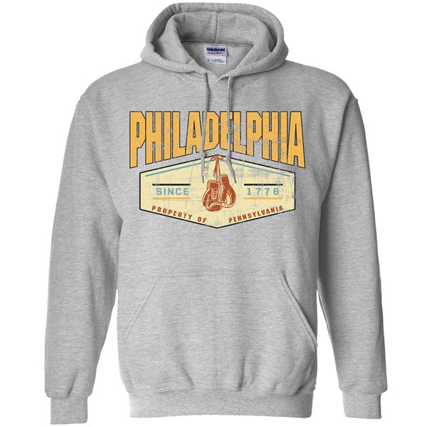 Philly Sports Shirts Ben Franklin Sixers Hoodie Grey Heather / XL